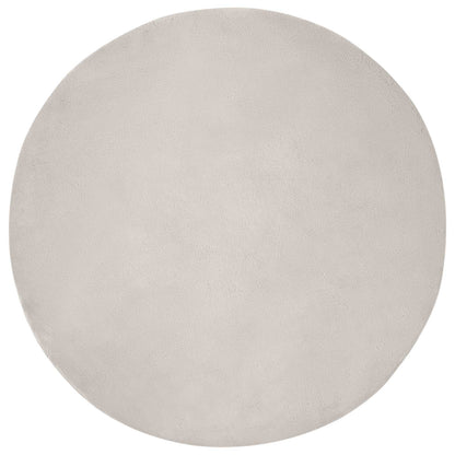 Antislip Vloerkleed Van Imitatie Konijnenbont Olite Beige