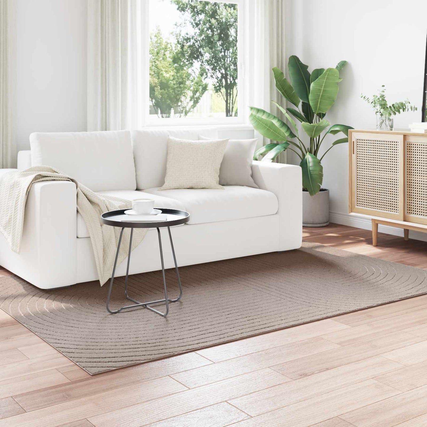 Vloerkleden Rechthoekig Palmeras Polyester Beige