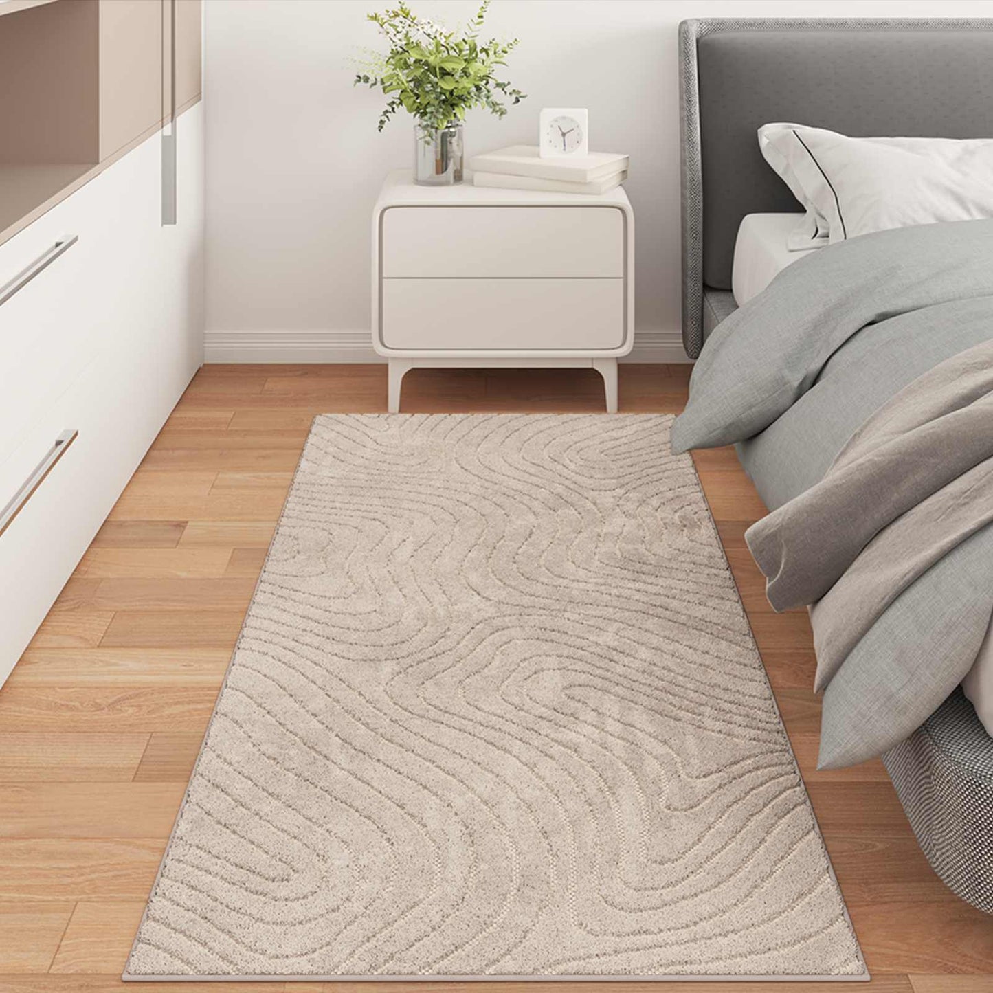 Vloerkleden Rechthoekig Palmeras Polyester Beige