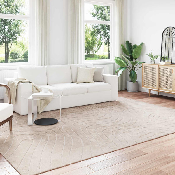 Vloerkleden Rechthoekig Palmeras Polyester Beige