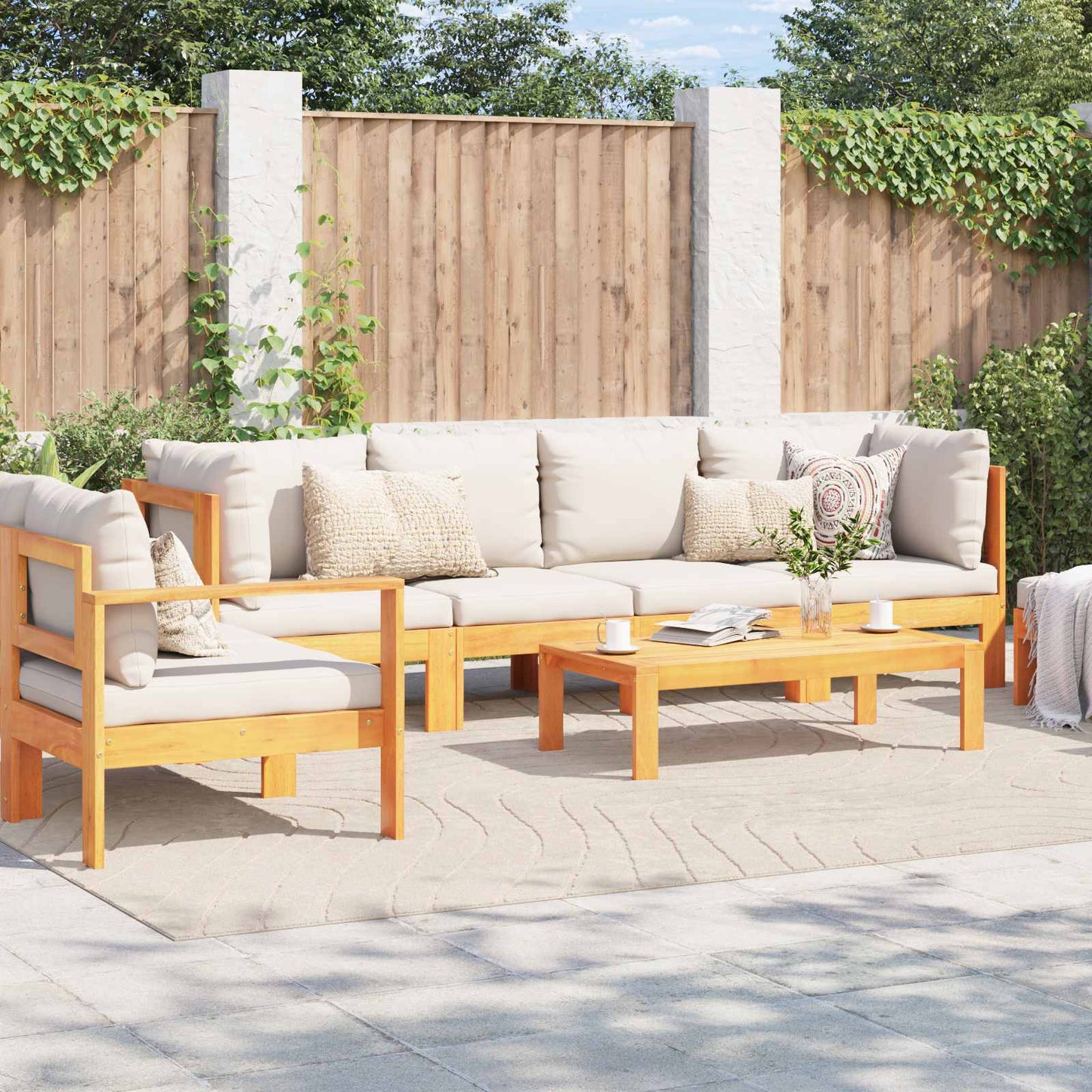 Vloerkleden Rechthoekig Palmeras Polyester Beige
