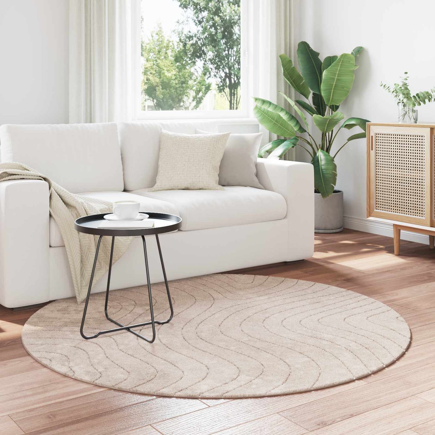 Vloerkleden Rechthoekig Palmeras Polyester Beige