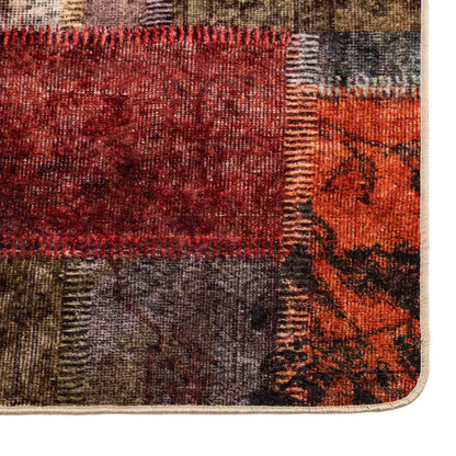 Vloerkleedloper Marsa Multikleur Polyester En Pvc Patchwork