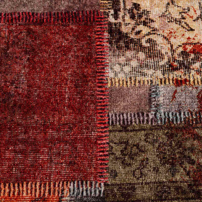 Vloerkleedloper Marsa Multikleur Polyester En Pvc Patchwork