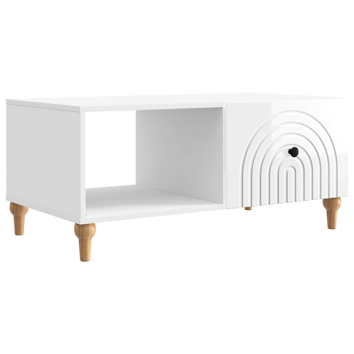 Salontafel 90 X 50 X 40 Cm Bewerkt Hout