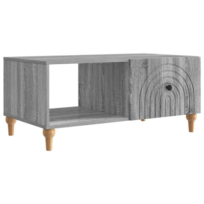Salontafel 90 X 50 X 40 Cm Bewerkt Hout
