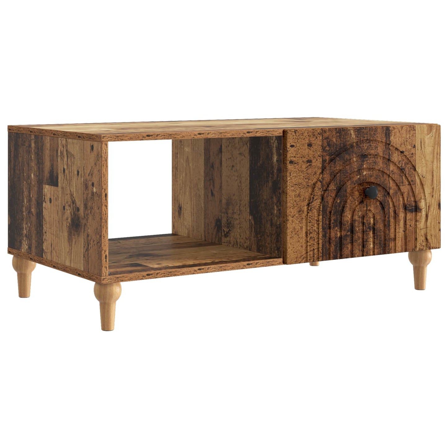 Salontafel 90 X 50 X 40 Cm Bewerkt Hout