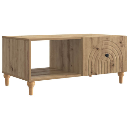 Salontafel 90 X 50 X 40 Cm Bewerkt Hout