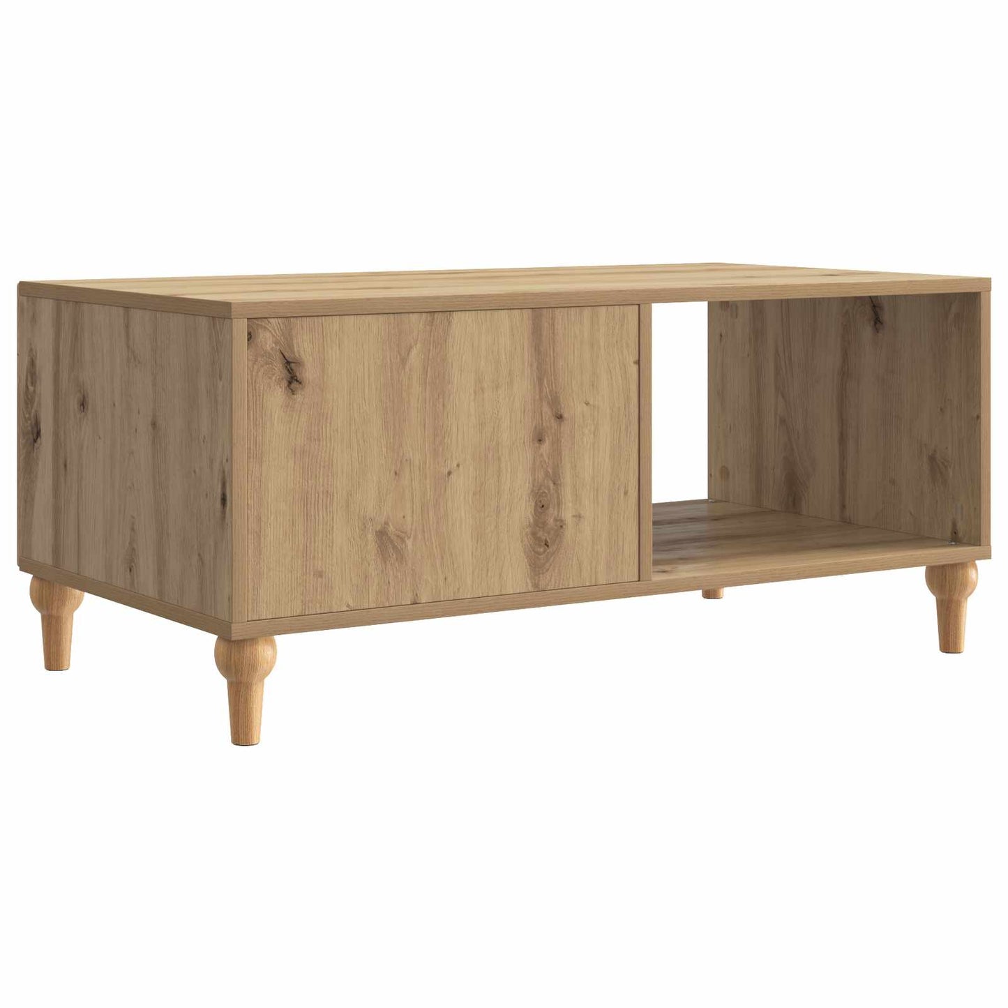 Salontafel 90 X 50 X 40 Cm Bewerkt Hout