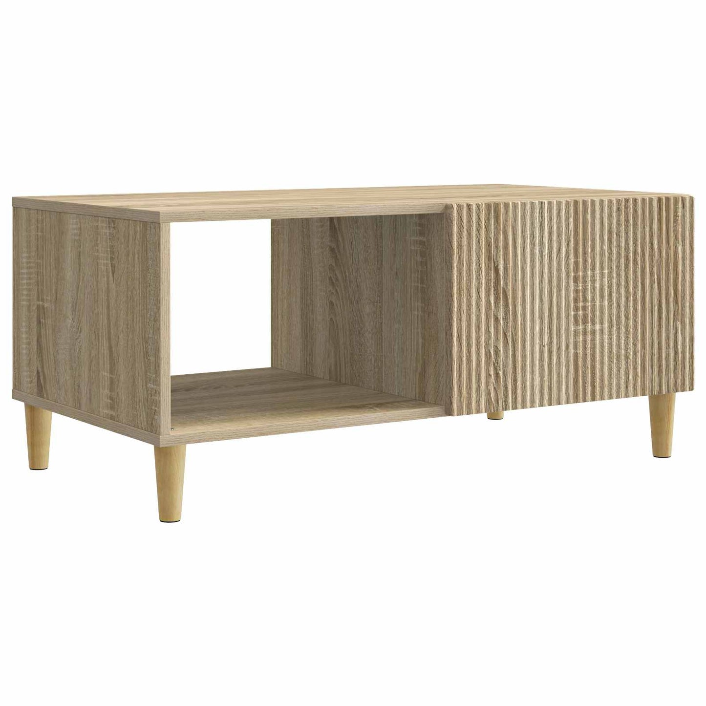 Salontafel 90 X 50 X 40 Cm Bewerkt Hout