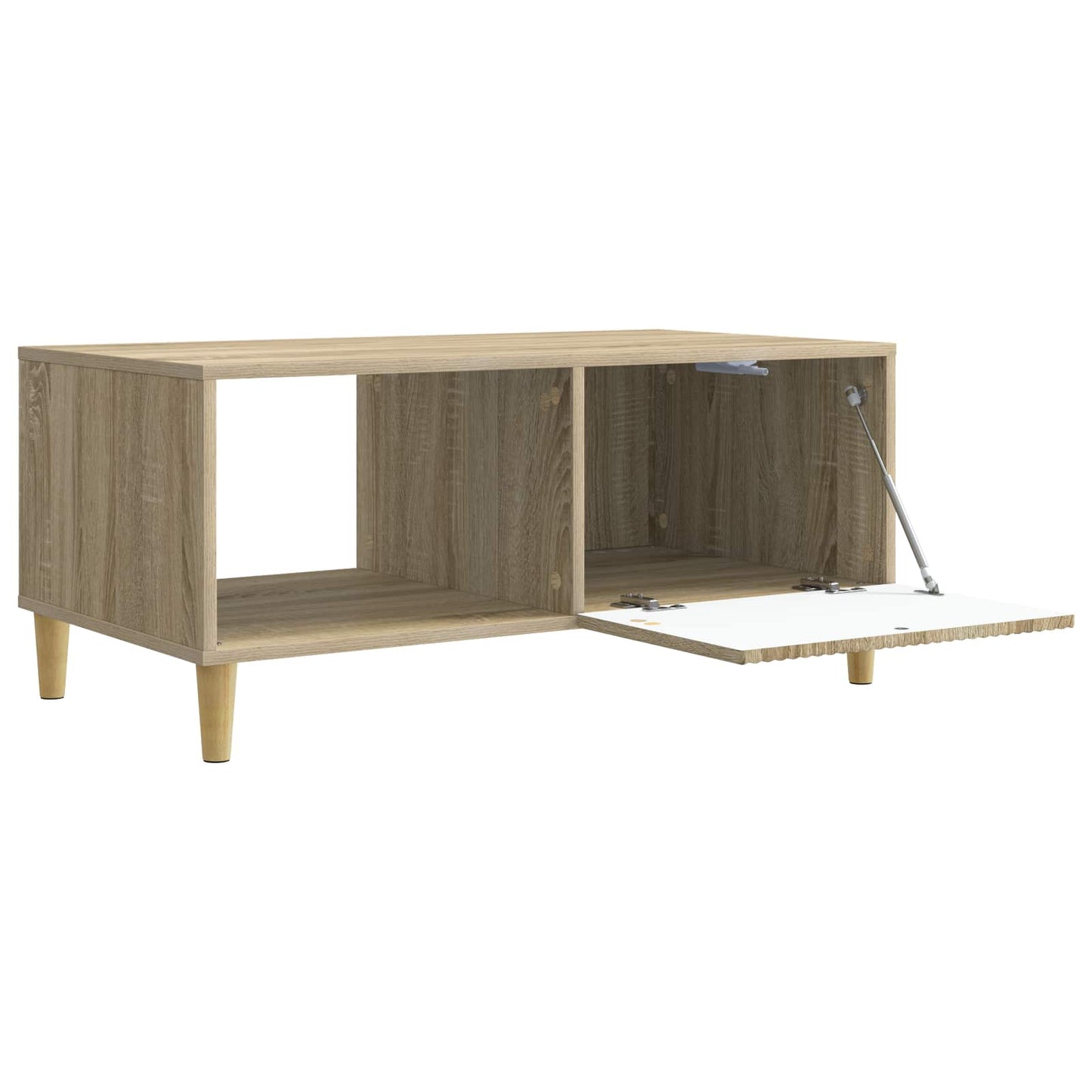 Salontafel 90 X 50 X 40 Cm Bewerkt Hout