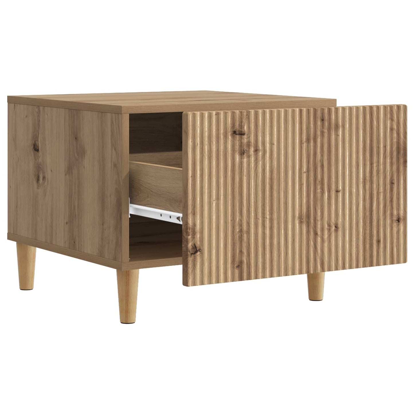 Salontafel 49 X 50 X 40 Cm Bewerkt Hout