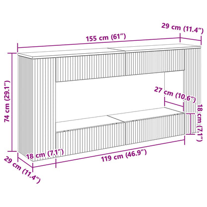 Wandtafel Geconstrueerd Hout