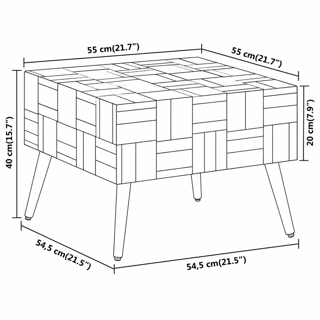 Shadow Oak - Salontafel - Monaco