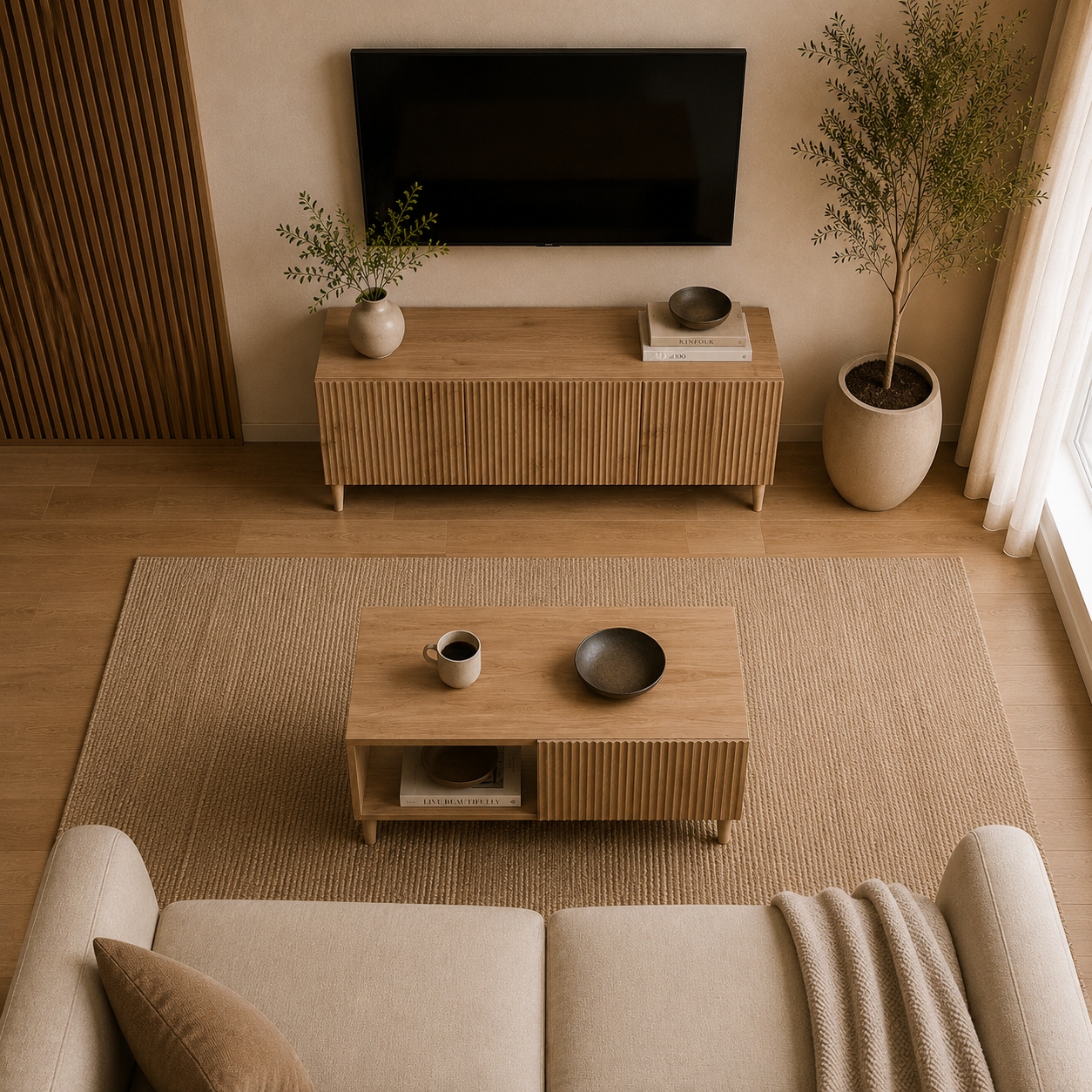 Japandi Pure - Basic Woonkamer Bundel