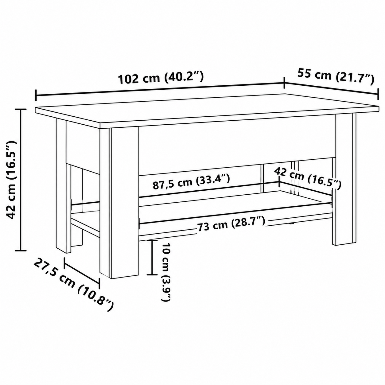 Earth Oak - Salon tafel - Brooklyn