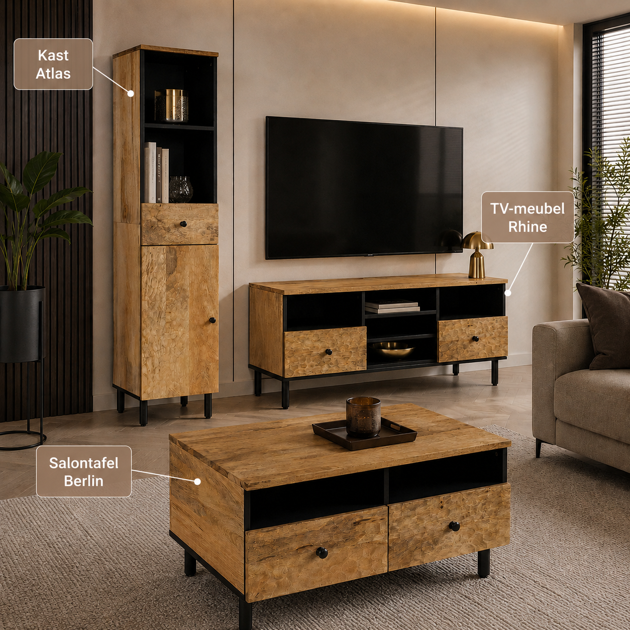 Blackwood Edel Mango - Woonkamer Bundel