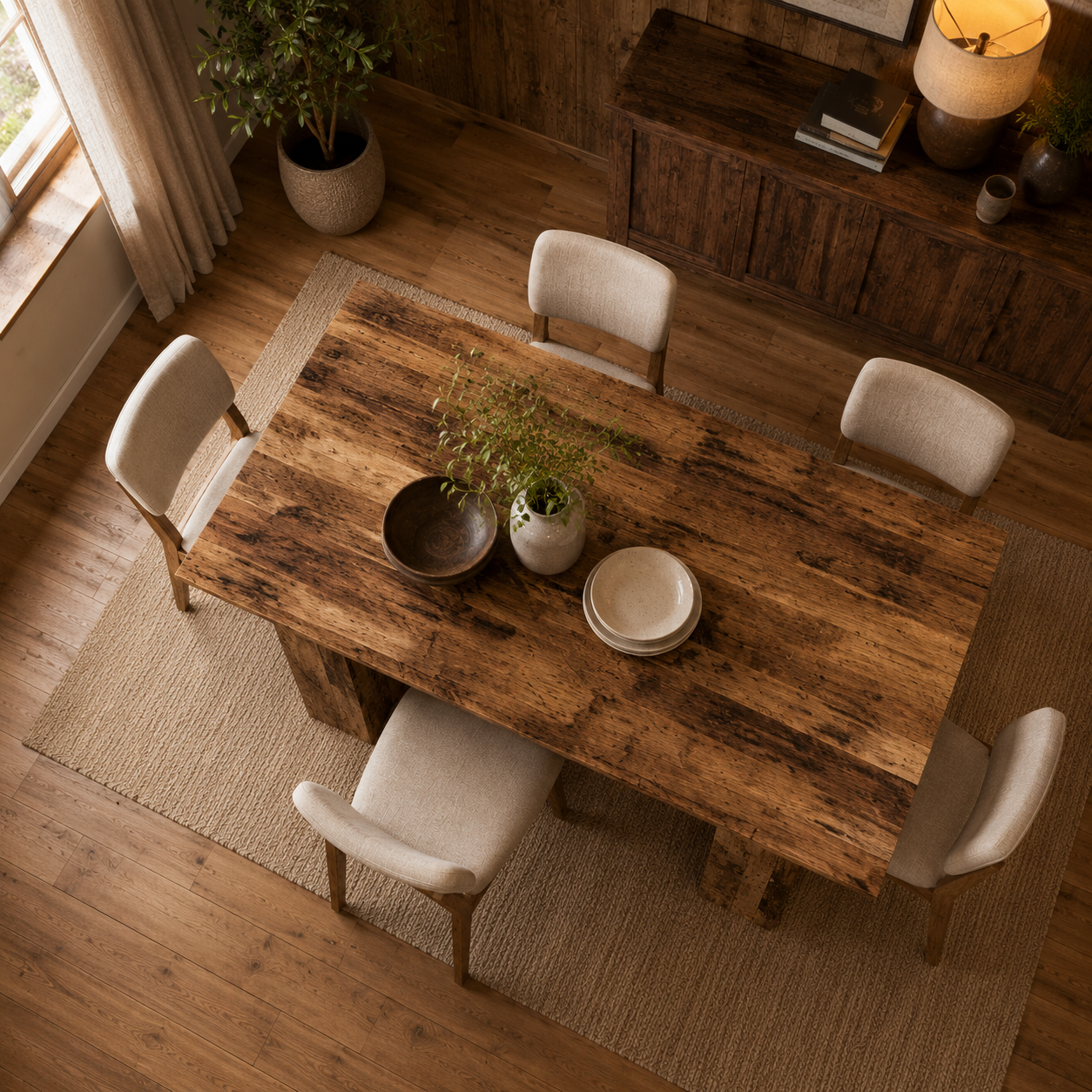 Earth Oak - Eetkamertafel - Sahara