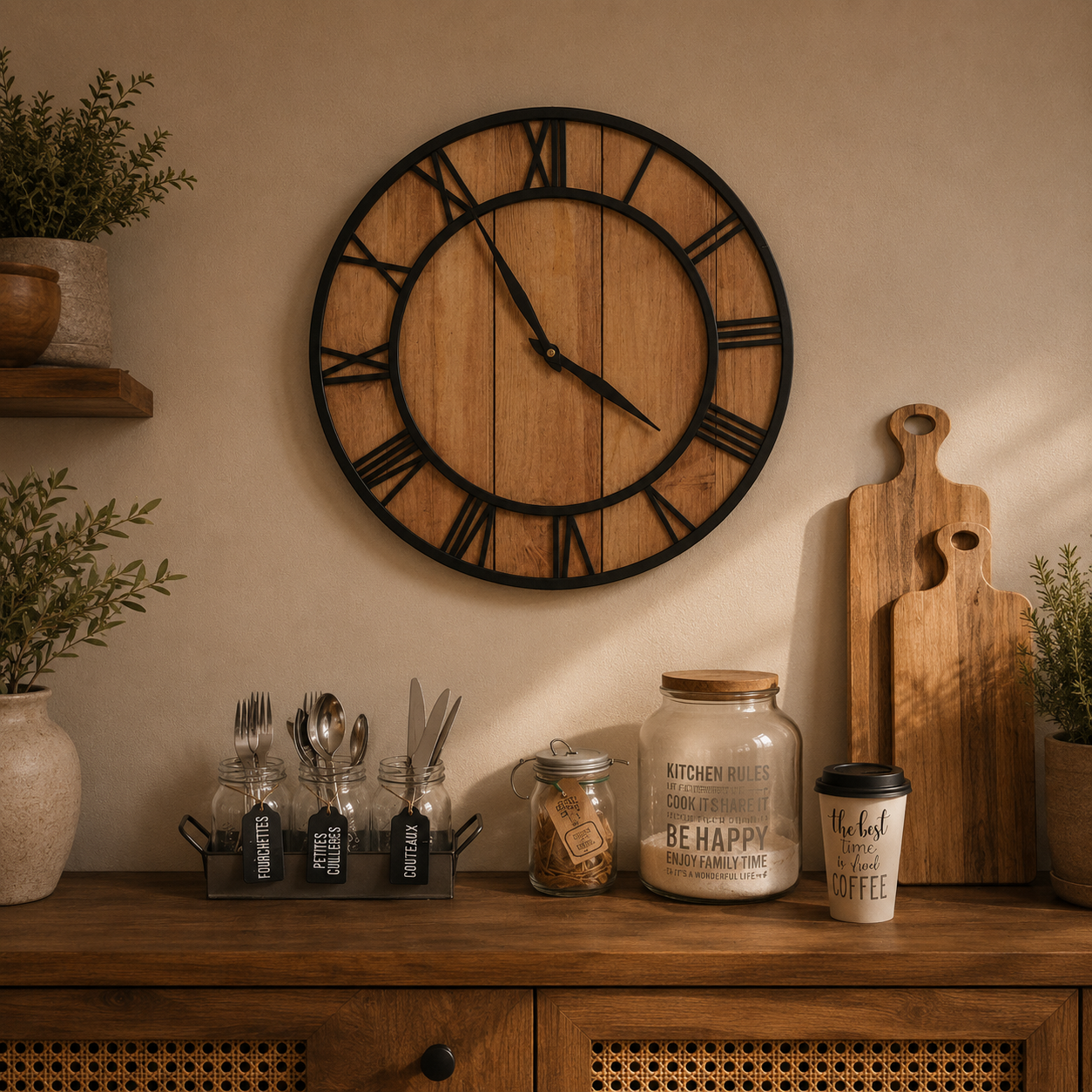 Wandklok - Classic Wood