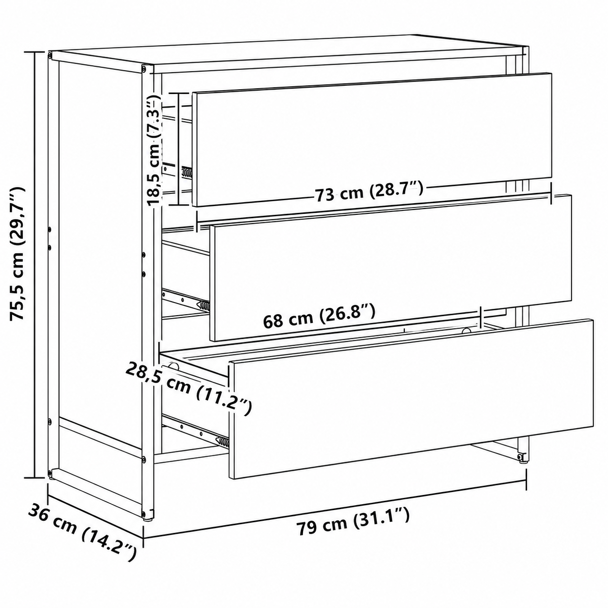Earth Oak - Dressoir - Sierra