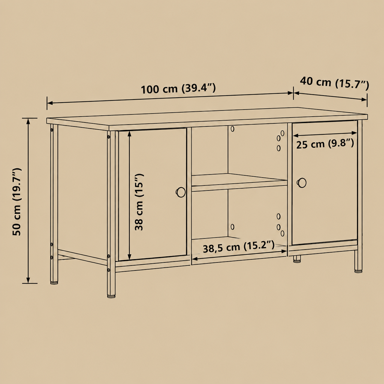 Earth Oak - TV meubel - Thames