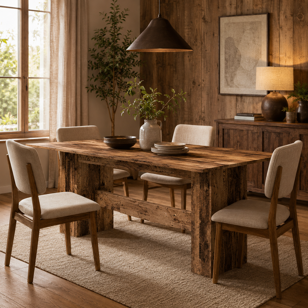 Earth Oak - Eetkamertafel - Sahara