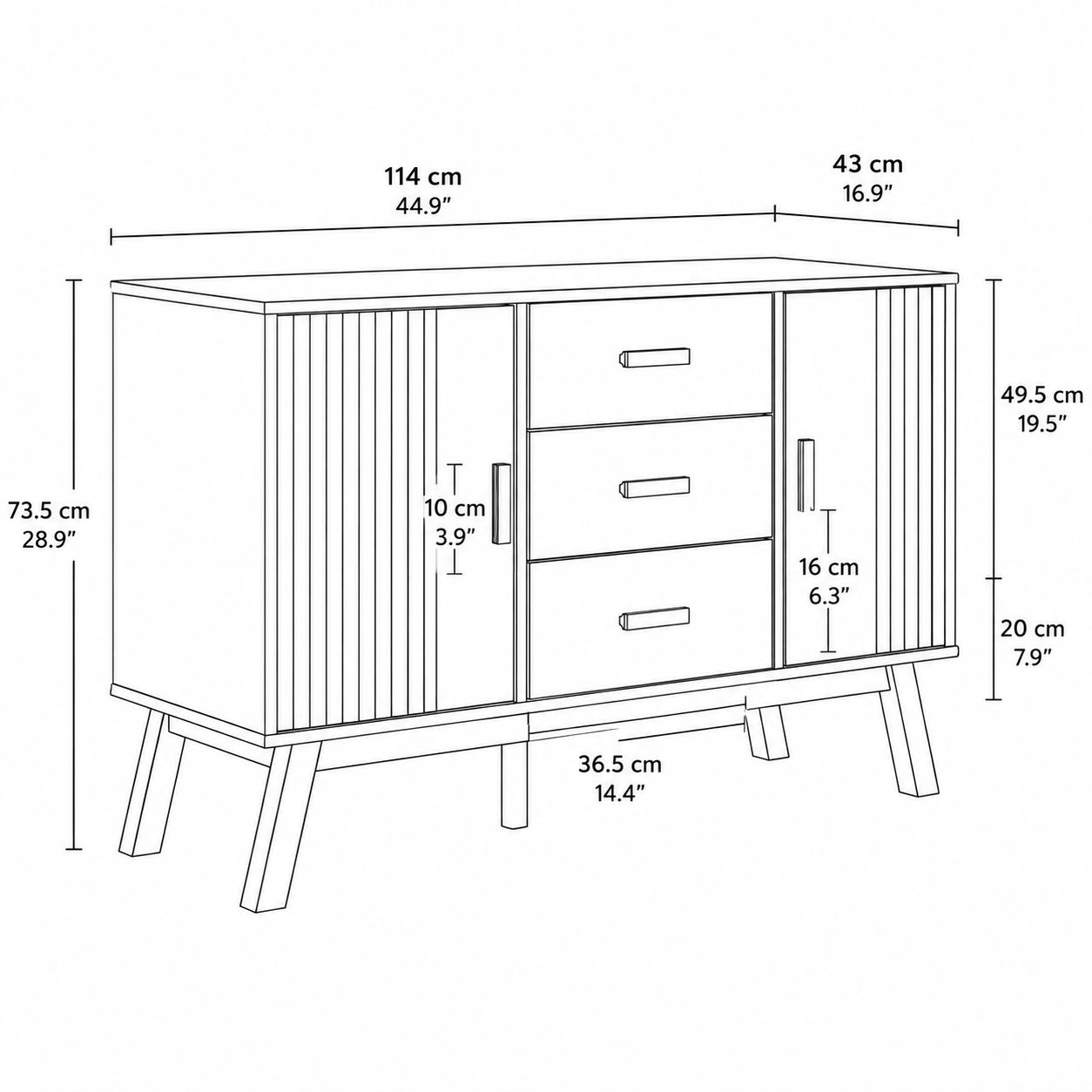 Japandi - Dressoir - Tessa