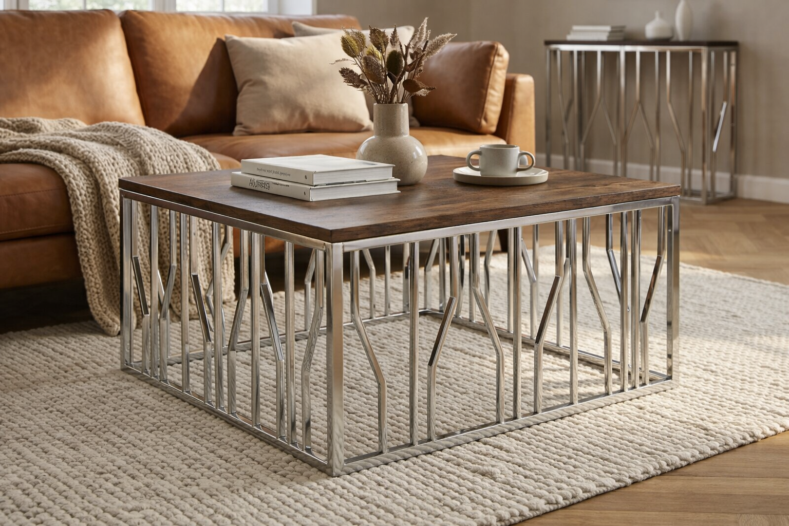 ReCircle Living collectie met tijdloze salontafel voor een warm en duurzaam interieur