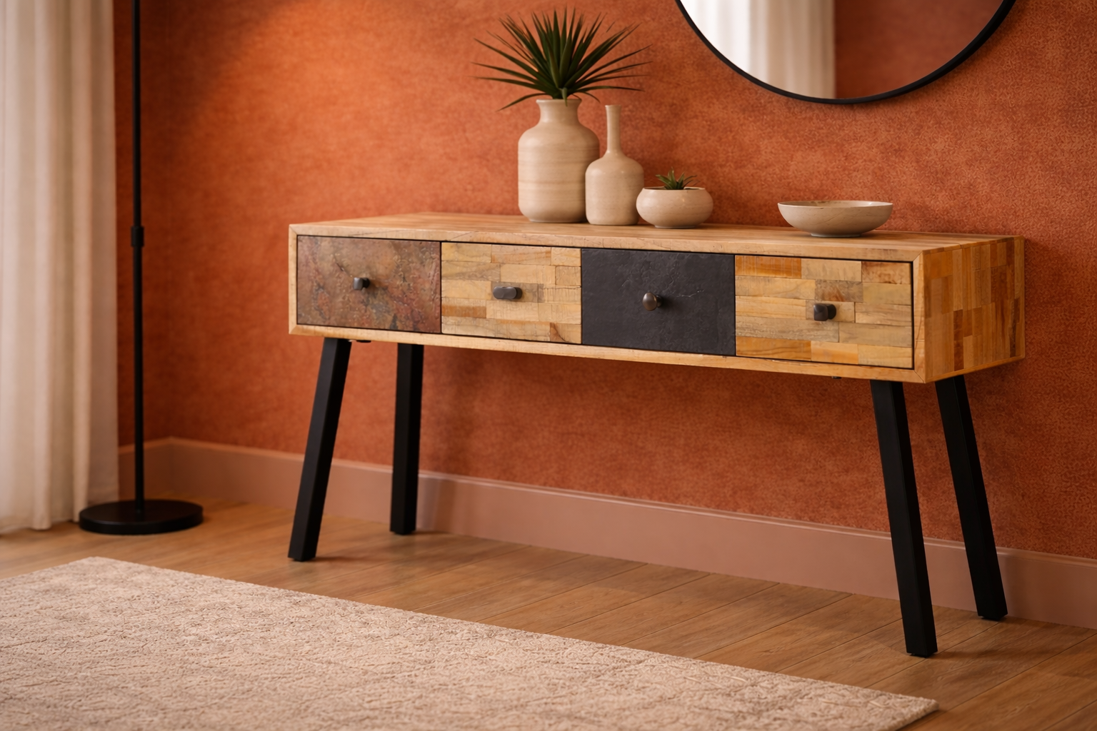 Milieuvriendelijke interieur collectie ReCircle Living met hout  en zachte vormen