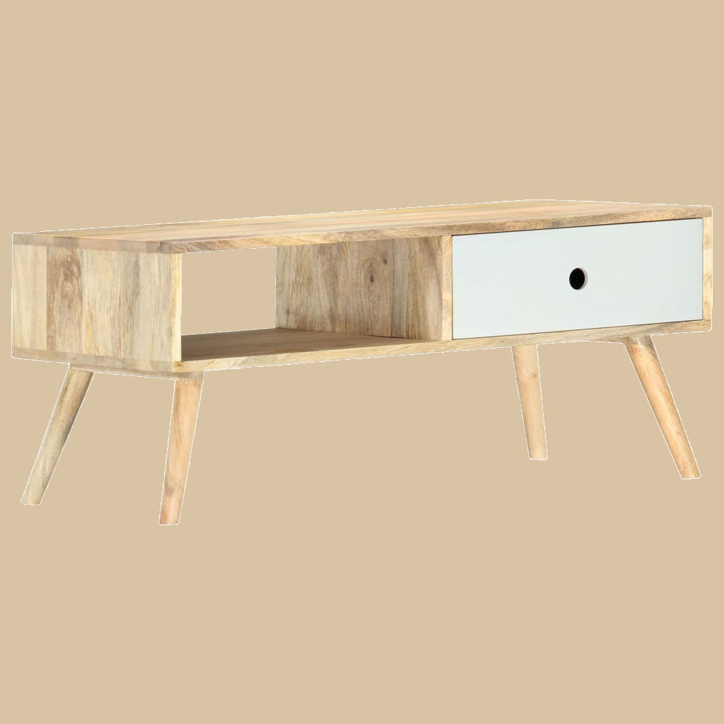 Salontafel 90X50X40 Cm Massief Mangohout