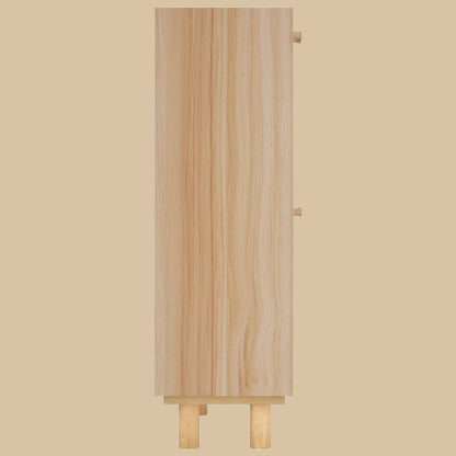 Schoenenkast 52X25X Bewerkt Hout & Natuurlijk Rattan Bruin