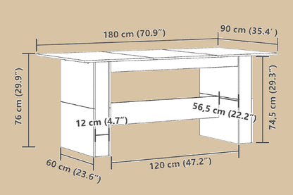 Earth Oak - Eetkamertafel - Sahara