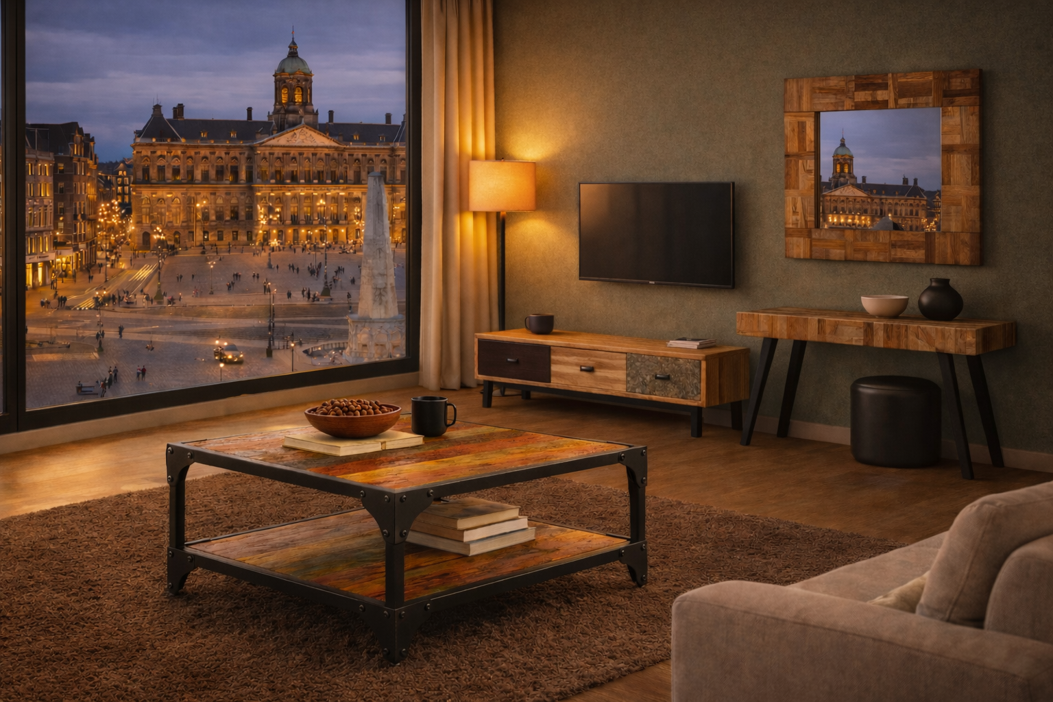 Duurzaam ReCircle Living interieur met gerecyclede materialen en rustige natuurtinten